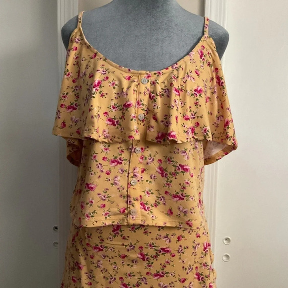 Two-Piece Tank Top Ruffle Skirt Set ๐ - Picture 3 of 7